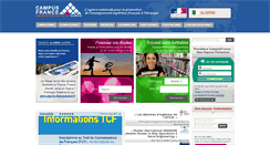 Desktop Screenshot of algerie.campusfrance.org