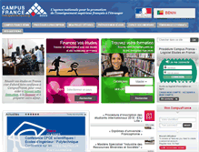 Tablet Screenshot of benin.campusfrance.org