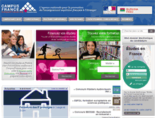 Tablet Screenshot of burkina.campusfrance.org
