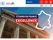 Tablet Screenshot of campusfrance.org
