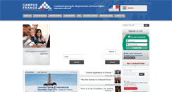 Desktop Screenshot of inde.campusfrance.org